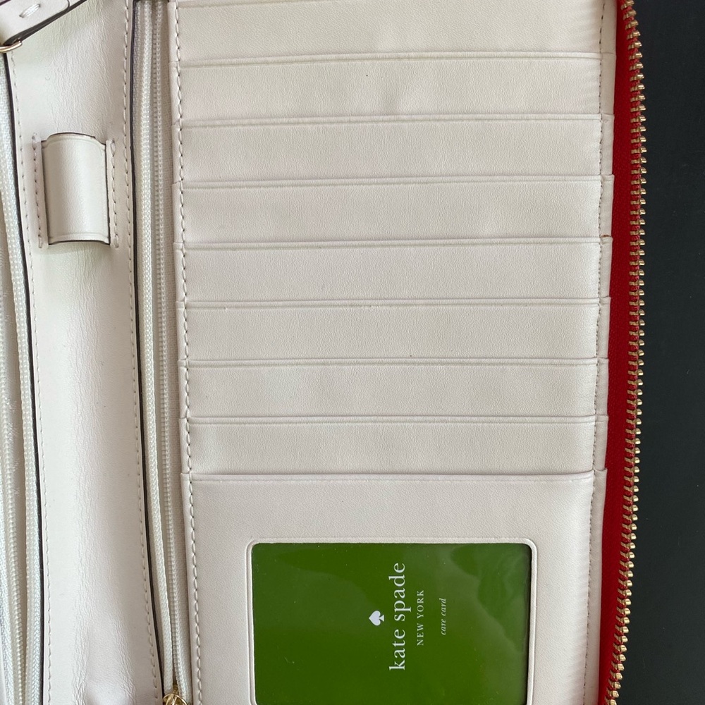 Red Kate Spade wallet - Picture 6 of 7